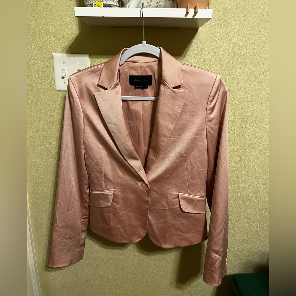 Cropped Pink Blazer
